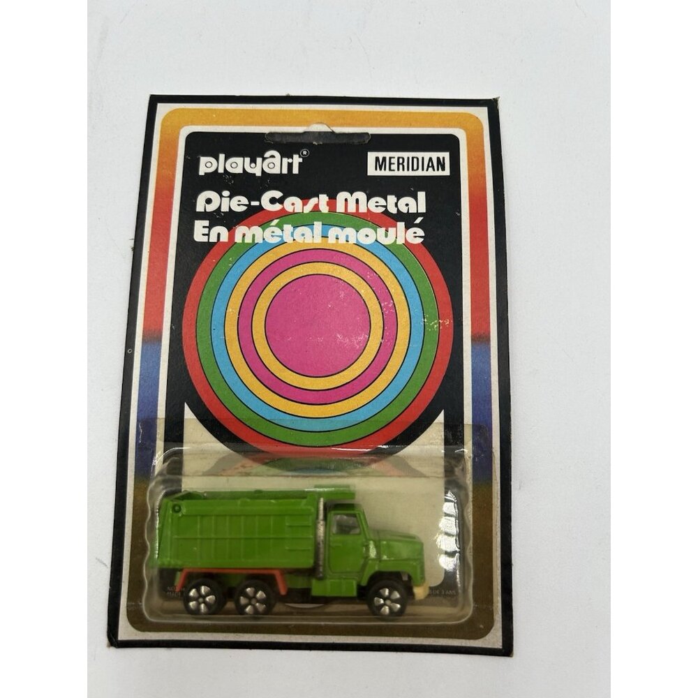 PlayArt Meridian Ford Dump  Truck Die Cast Metal On Card UnPunched Hong Kong